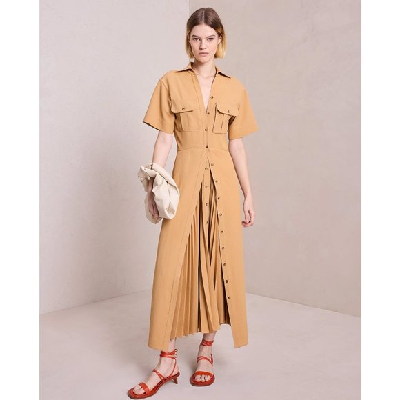 A.L.C. Florence Pleated Midi Dress - Picture 3 of 10